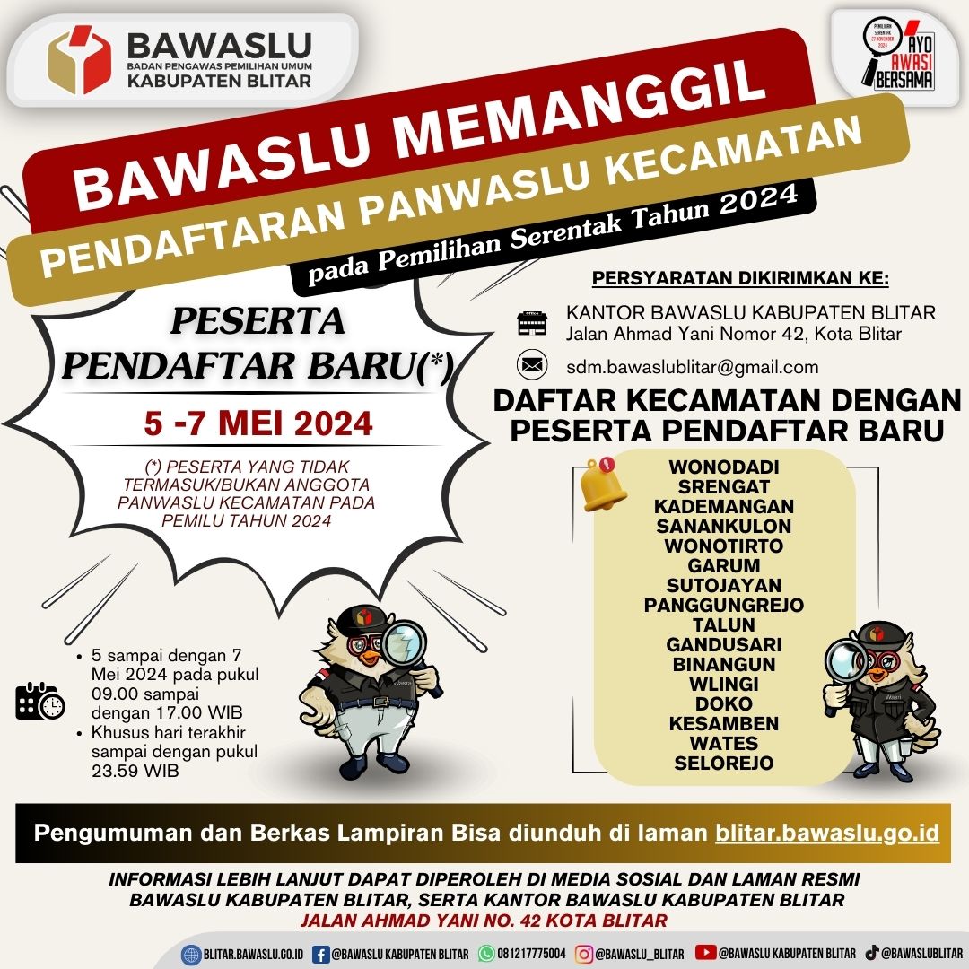 flyer pengumuman pendaftaran peserta baru