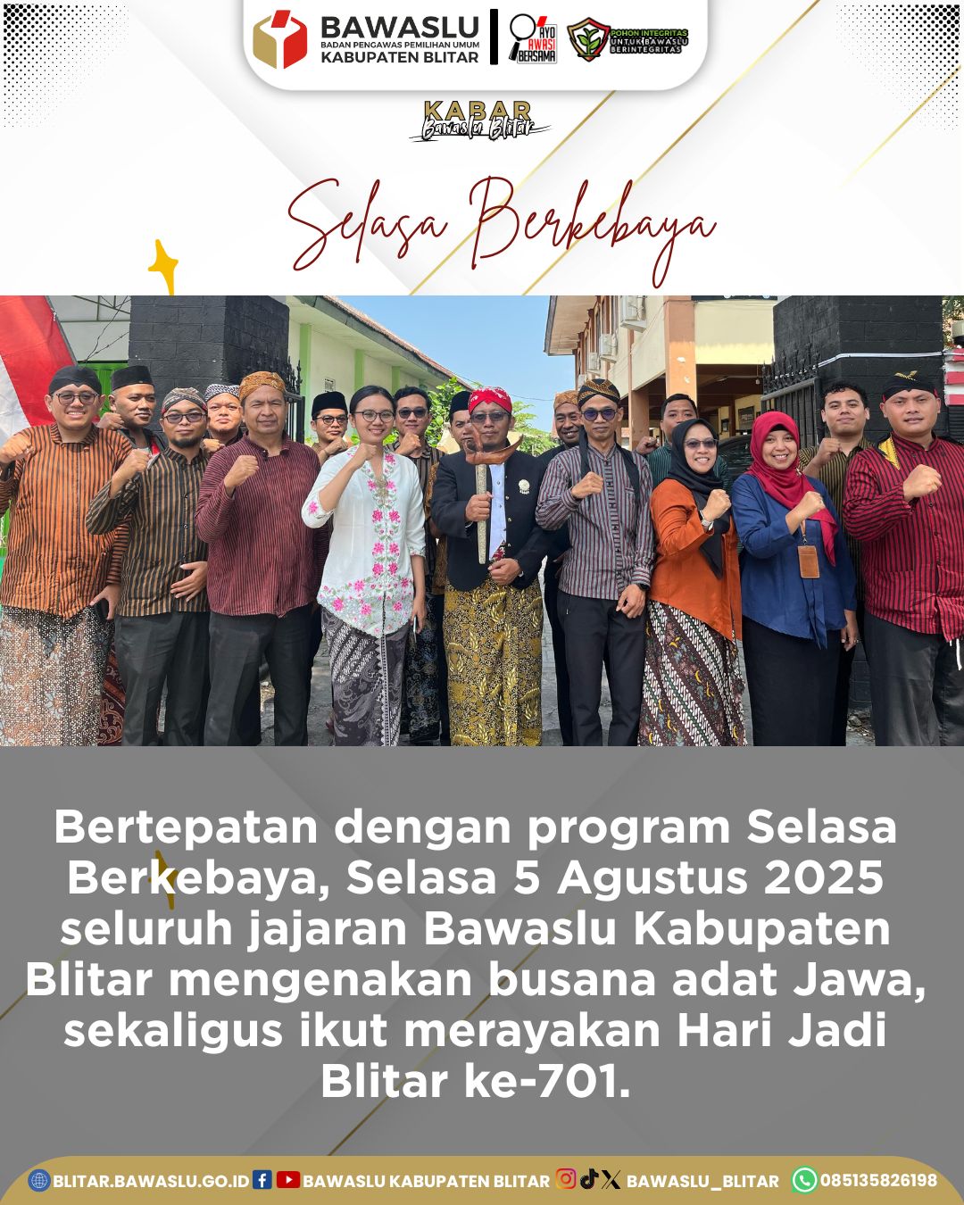 selasa berkebaya